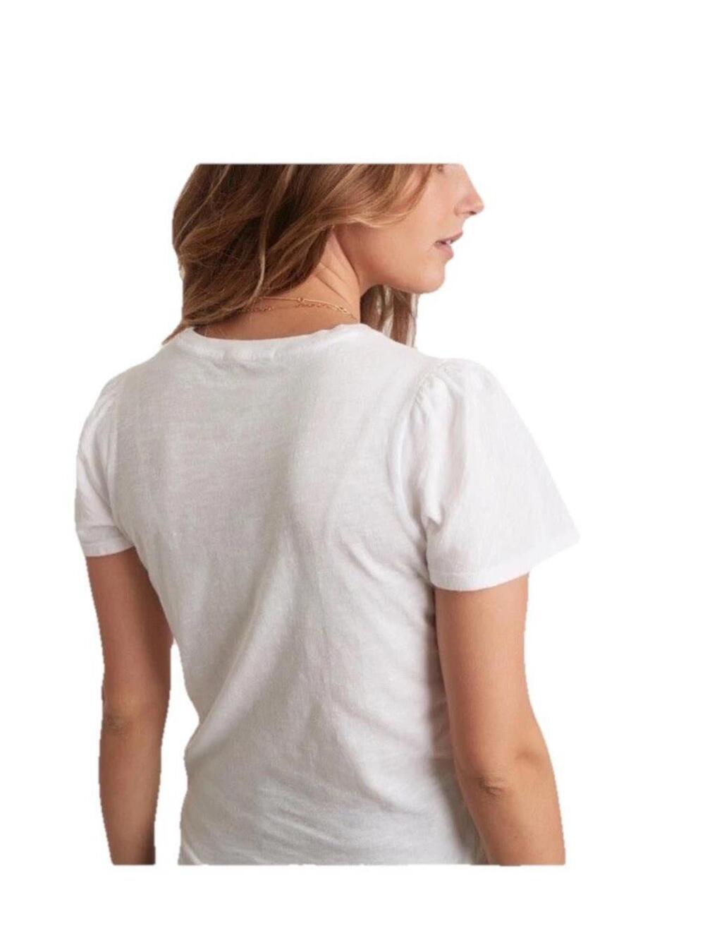 Marine Layer Lula Puff Sleeve shirts slub cotton minimalist summer bundle of 2